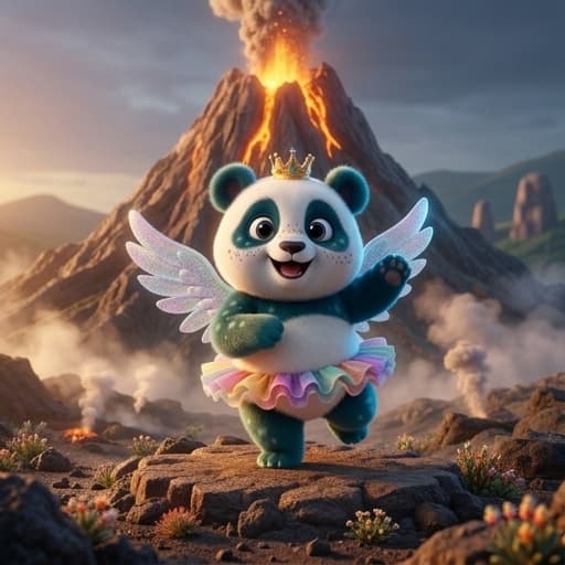 Cover of the DandyTale storybook "Panda Blaze's Big Dance"