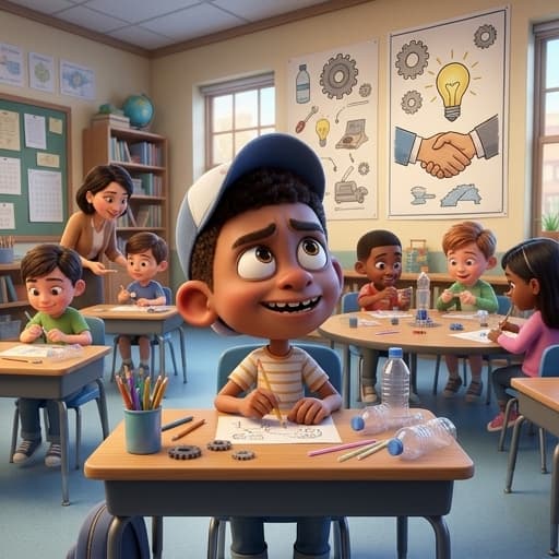 Cover of the DandyTale storybook "Jaylen and the Cozy Classroom"
