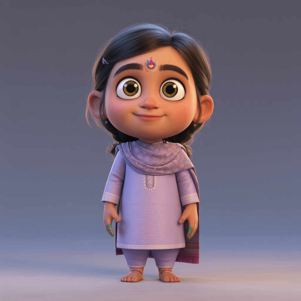 A drawing of Ananya