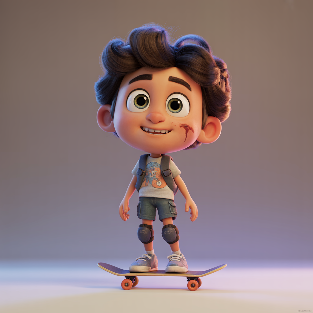 A drawing of Mateo