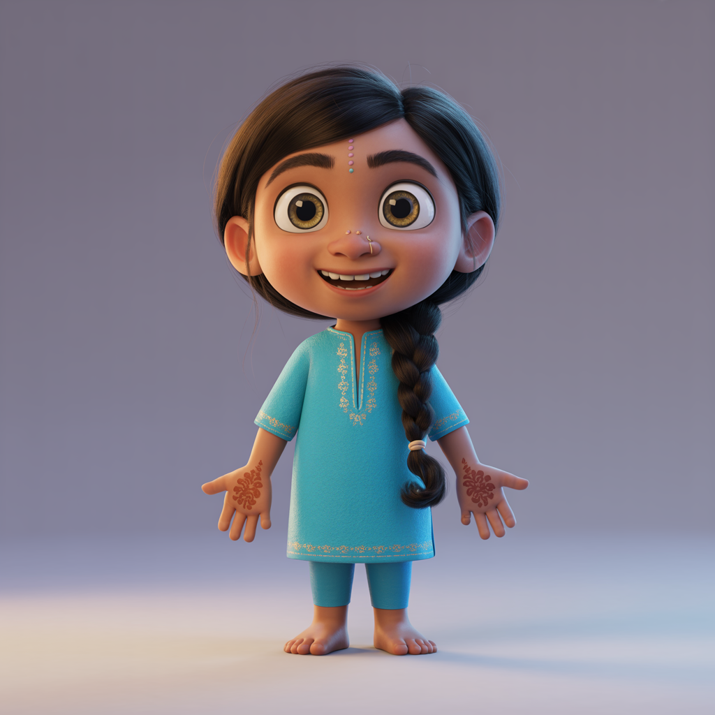 A drawing of Priya